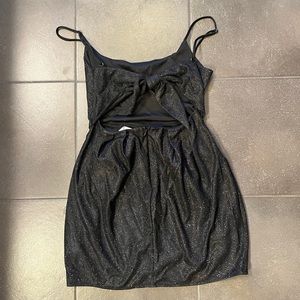 Black sparkly Lucy in the sky minidress